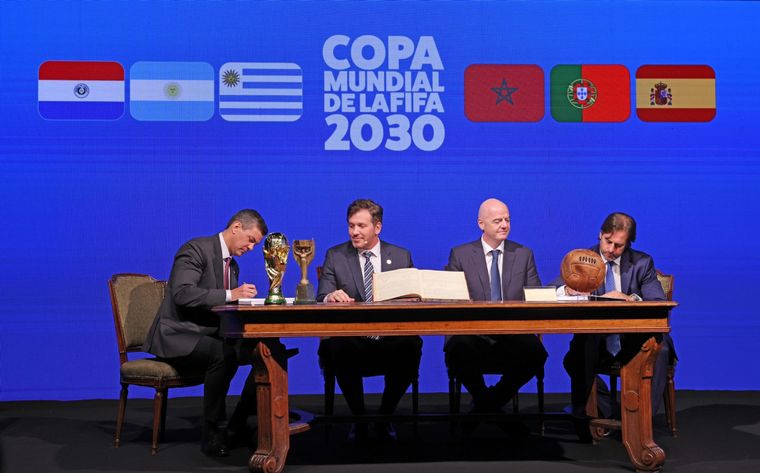El Congreso de la Conmebol, con Infantino. Foto: Conmebol