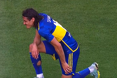 Edinson Cavani y su lesión en Boca. Foto: Captura