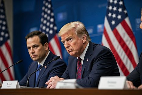 Donald Trump junto a Marco Rubio