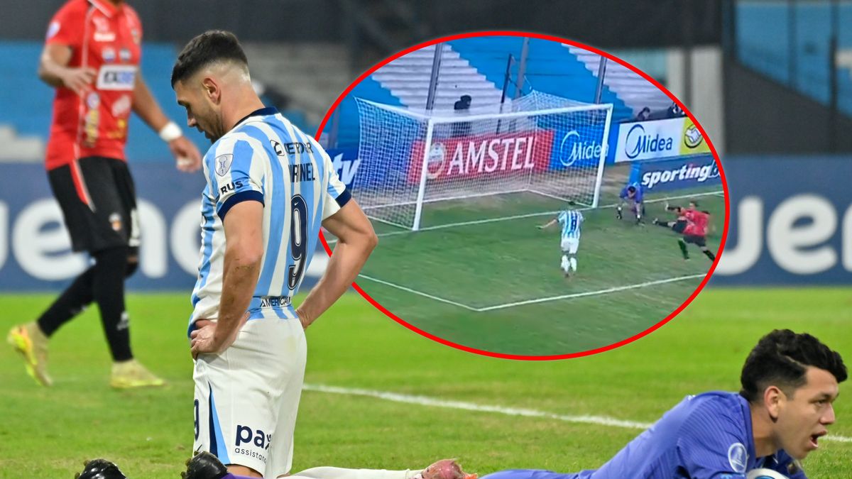 ¡De no creer! Maravilla Martínez tuvo en sus pies el gol del triunfo de Racing, pero no se animó a patear