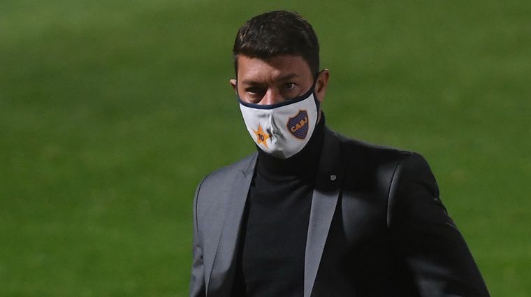 Sebastián Battaglia, DT de Boca. Foto: Télam