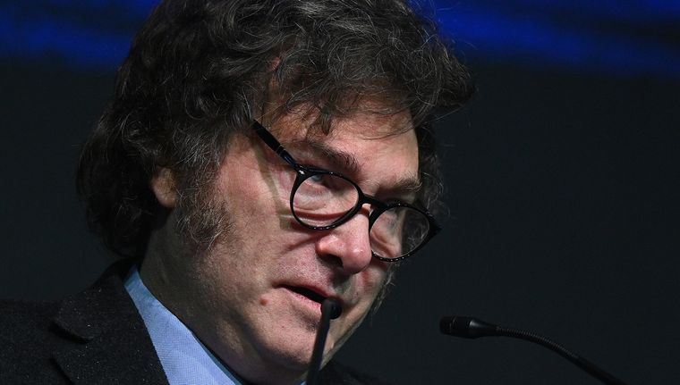 Javier Milei disparó contra Valdés y Massa. Foto: EFE