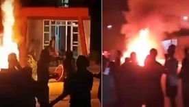 destrozan una sede del partido comunista en cuba durante las protestas por los apagones destrozan una sede del partido comunista en cuba durante las protestas por los apagones