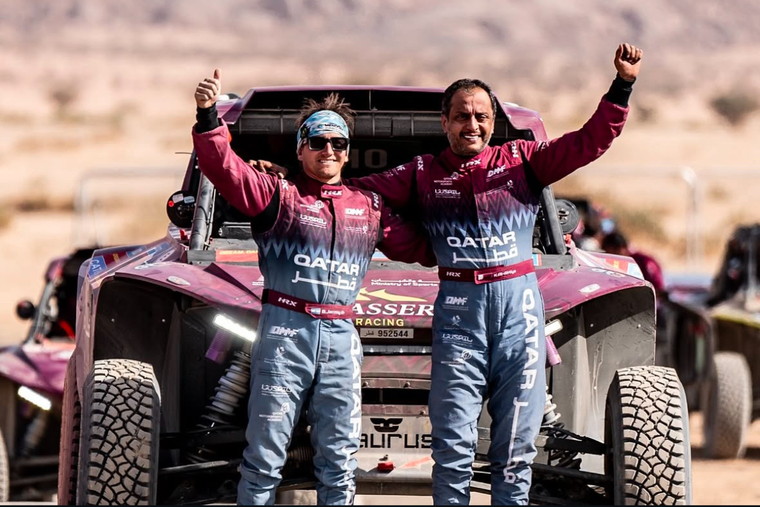 Bruno Jacomy y Khalifa Al-Attiyah culminaron 12°. Foto: Instagram