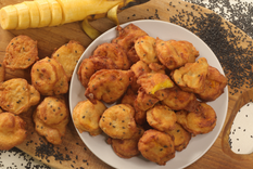 Los buñuelos de plátano caseros son auténticas delicias para compartir Foto: Shutterstock