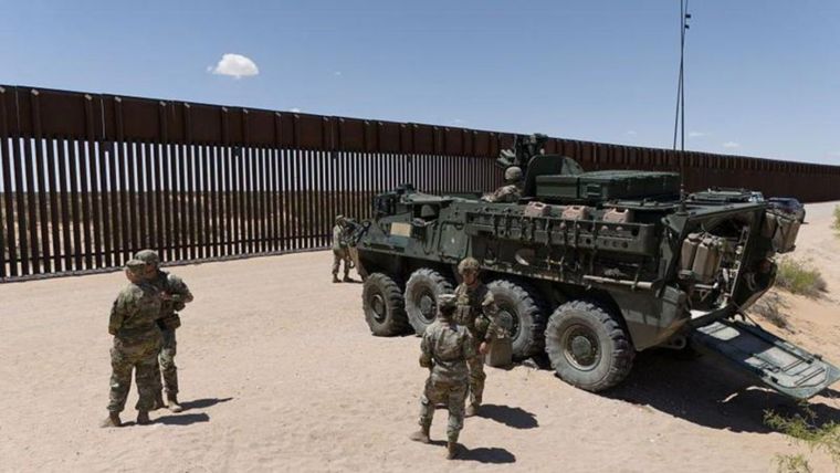 Cómo Trump está militarizando la frontera entre EE.UU. y México. Foto: BBC.