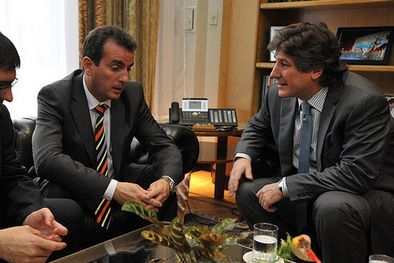 MDZol | Pérez con Boudou y Diego Bossio.