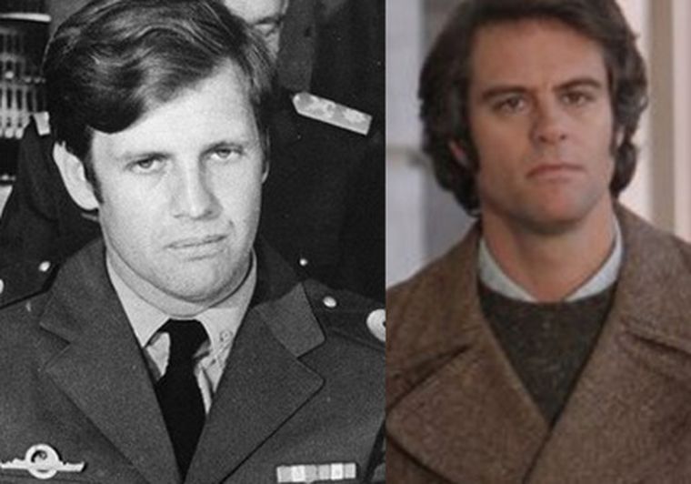 Astiz y Amigorena haciendo de Astiz. Foto: mdz