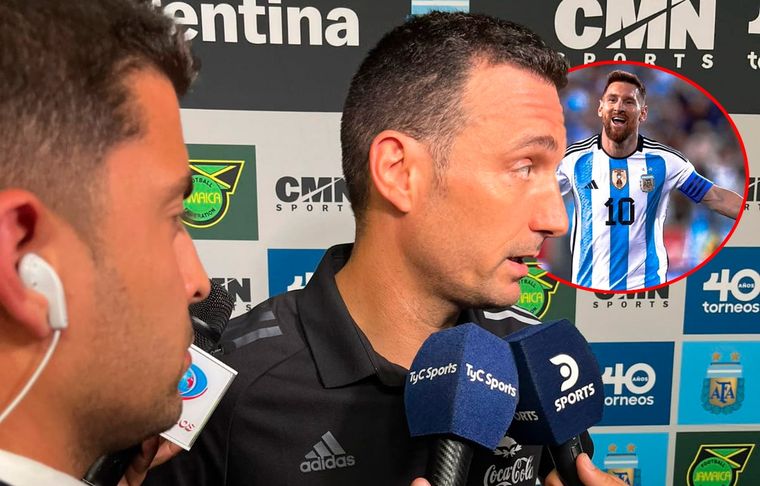 Scaloni comparó a Messi con Federer.