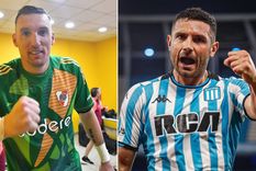 Franco Armani y Maravilla Martínez, símbolos de River y Racing, respectivamente. Foto: Instagram: @adrian.martinez52 y X River Plate @RiverPlate