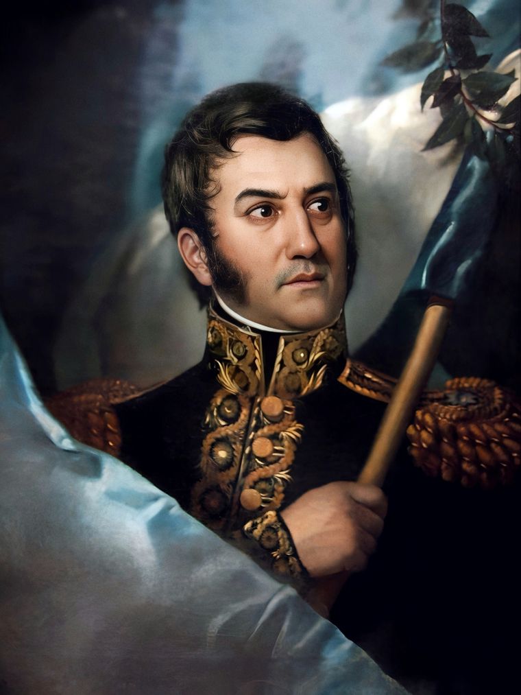 José de San Martín encabeza la lista de próceres elegidos por el presidente Foto: X Casa Rosada