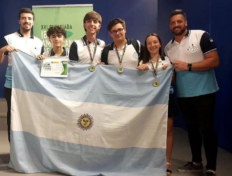 La delegación que representó a la Argentina en la Olimpiada Iberoamericana de Biología Foto: Prensa UNCuyo
