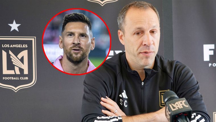 El DT de Los Ángeles FC lanzó una desafiante frase sobre la visita de Messi con Inter Miami Foto: LAFC
