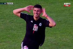 Alan Barrionuevo festejando su gol a River Foto: ESPN Alan Barrionuevo festejando su gol a River Foto: ESPN