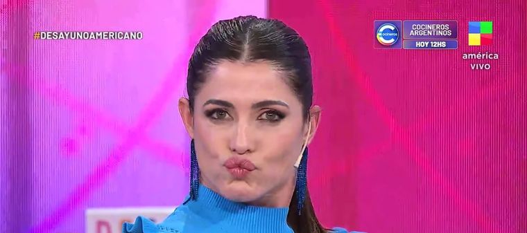 Pamela David aclaró una versión que la involucra en un escándalo con Florencia de la V Foto: Captura de pantalla América TV