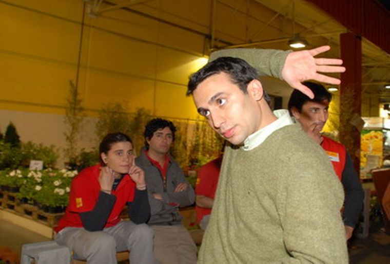 El gerente de Easy se burló de la prensa y de los empleados, durante la protesta. Foto: Gerardo Gómez /MDZ