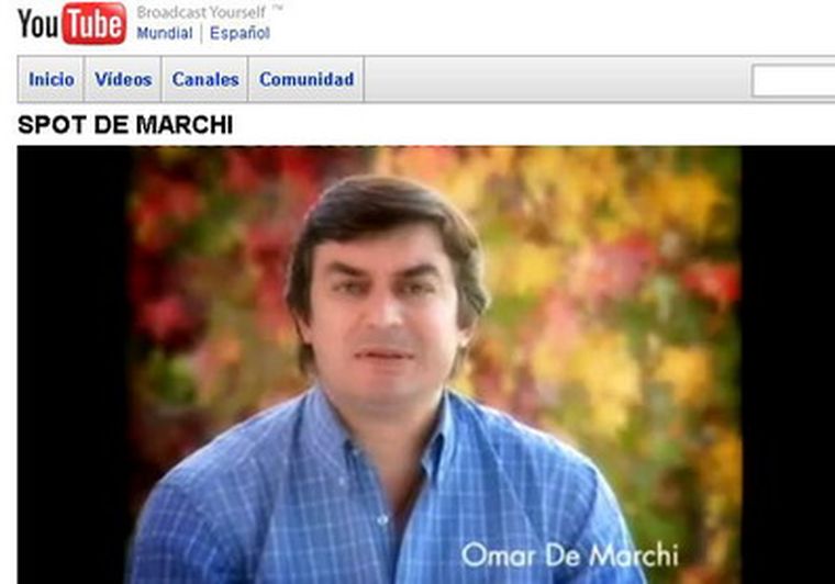 Un candidato que subió su propuesta a YouTube.