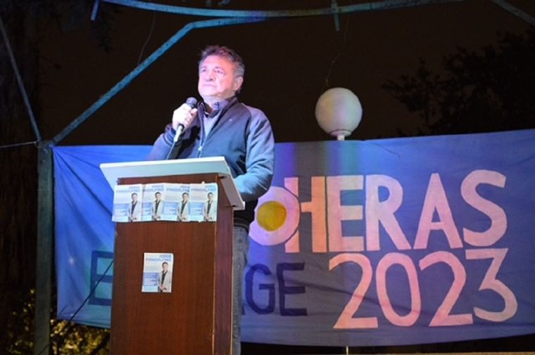 ORGE PANDOLFINO PRECANDIDATO A INTENDENTE MUNICIPAL POR LAS HERAS,  DENTRO DEL FRENTE ELEGÍ. Foto: Prensa Jorge Pandolfino