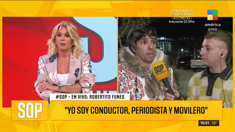 Robertito Funes no se quedó callado. Foto: captura de video/ América TV. Robertito Funes no se quedó callado. Foto: captura de video/ América TV. 