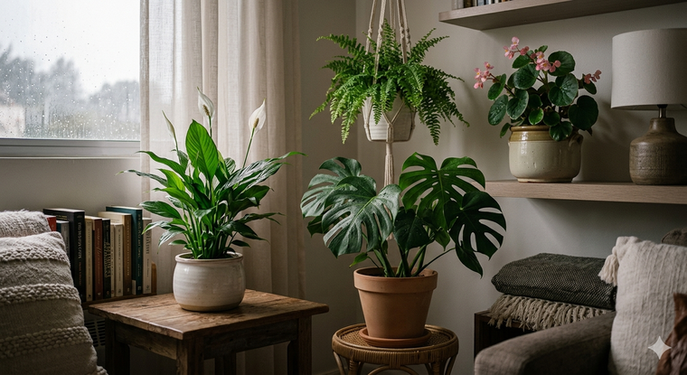 Las plantas para el interior. Fuente: IA Gemini.