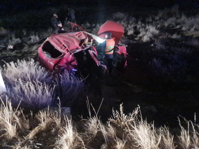 El rodado de los brasileros volcado Foto: Gentileza