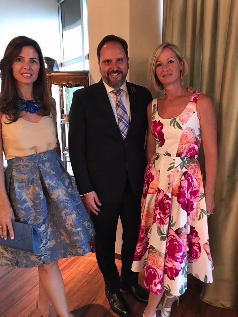 Andrea Richardi, Juan Pablo Marchionni y María Elena Richardi. Foto: Gentileza
