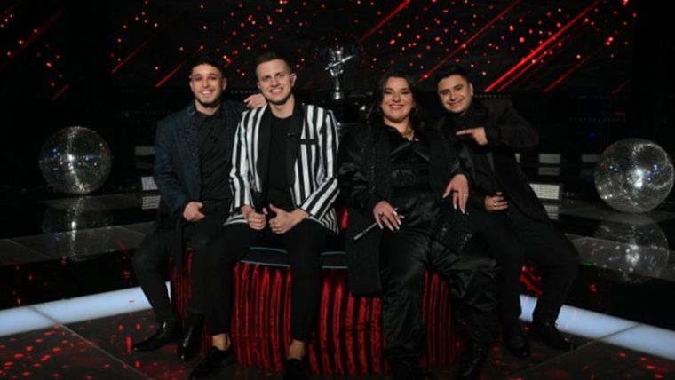 Nicolás Olmedo, Ezequiel Pedraza, Luz Gaggi y Francisco Benítez; los finalistas de La Voz Argentina.