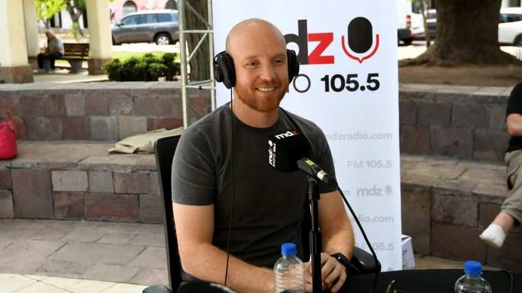 Esteban Allasino, intendente de Luján de Cuyo, en MDZ Radio 105.5 FM Foto: ALF PONCE MERCADO / MDZ