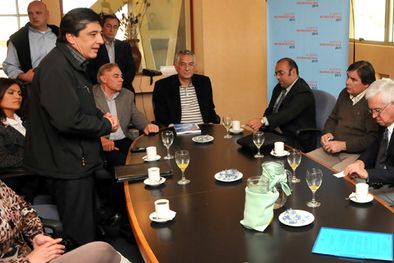 MDZol | Alberto Rodríguez Saá se reunión con la Cámara de Comercio de San Rafael. Foto: Agustín Mauricio/Mediamza.com