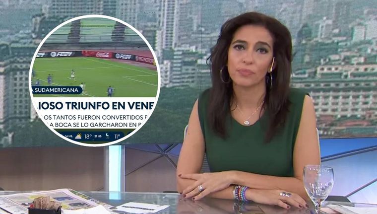 Una fuerte interna explotó en TN con Roxy Vázquez tras el polémico graph de la derrota de Boca.
