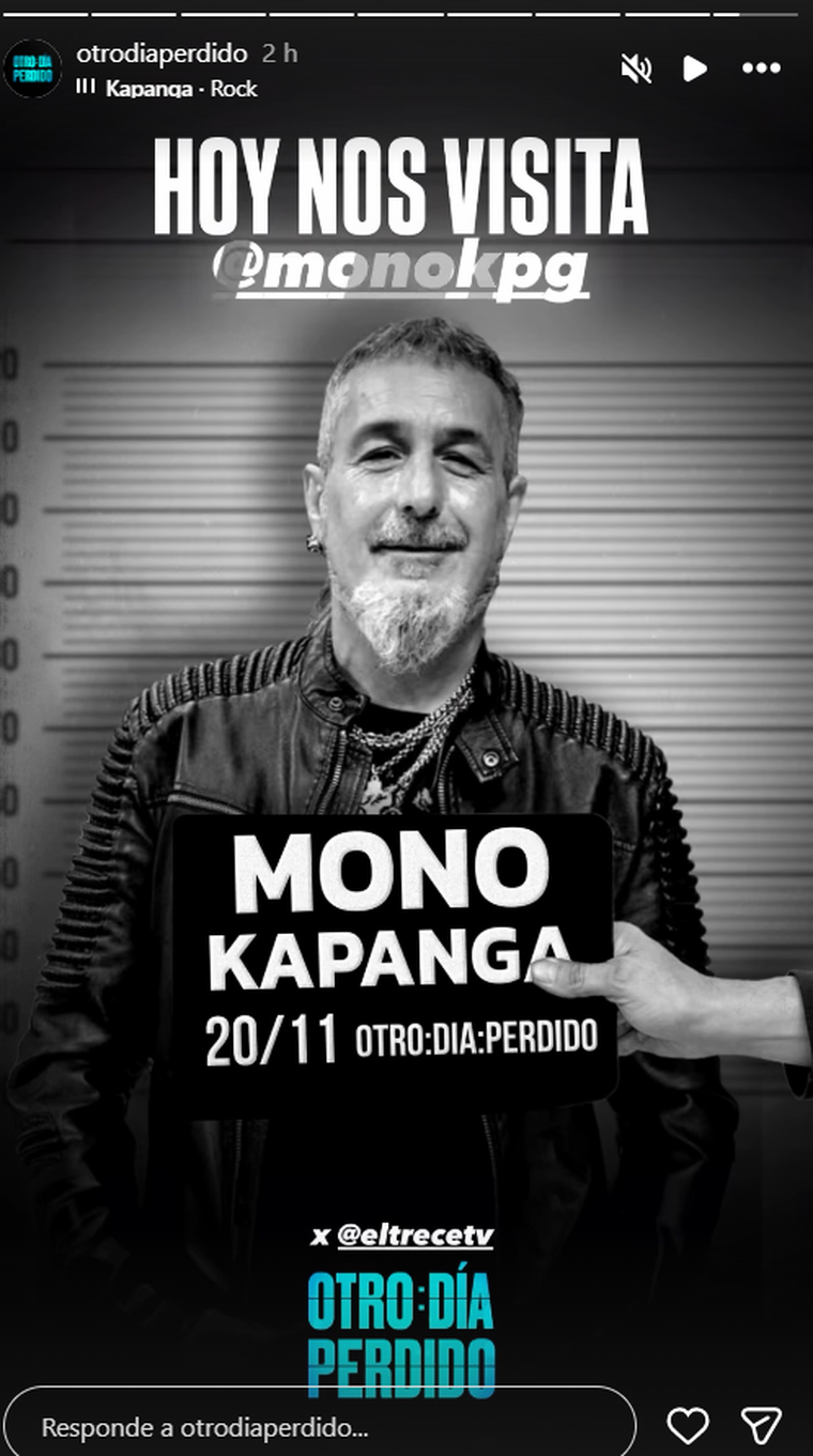El Mono de Kapanga, es el invitado de Mario Pergolini para el programa del jueves. El Mono de Kapanga, es el invitado de Mario Pergolini para el programa del jueves. 