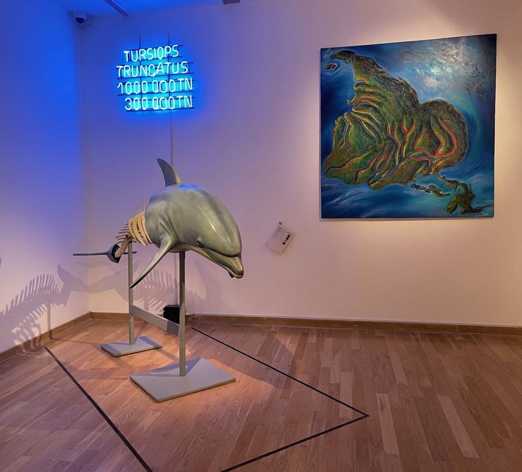 García Uriburu y Benedit juntos en el MNBA Foto: Gentileza