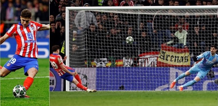 La denuncia del Atlético de Madrid por el penal anulado a Julián Álvarez. Foto: EFE