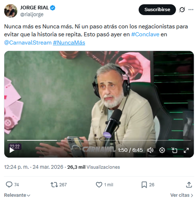 Jorge Rial no quiso pasar al aire el video del Gobierno y los criticó duramente. Jorge Rial no quiso pasar al aire el video del Gobierno y los criticó duramente.