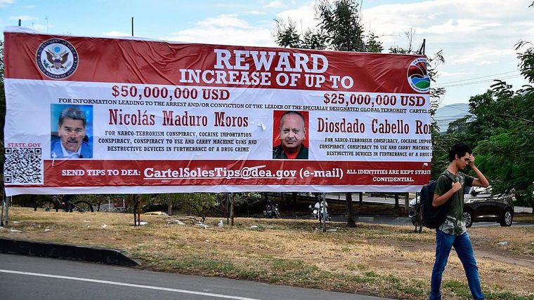 EE.UU. también ofrece una recompensa por información que conduzca al arresto del ministro de Interior, Justicia y Paz, Diosdado Cabello,