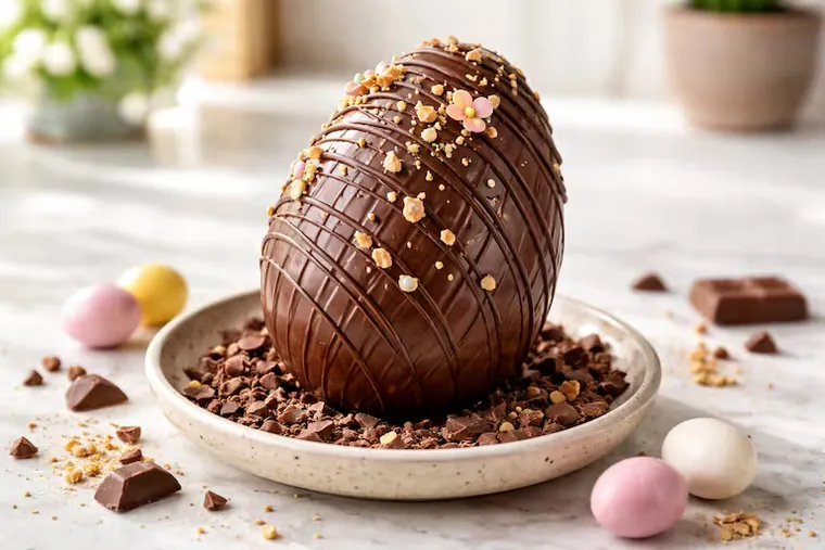 El huevo de Pascua más rico y totalmente casero. El huevo de Pascua más rico y totalmente casero.