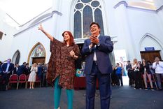 Otros tiempos. Cristina Kirchner y Fernando Espinoza, cuando el Peronismo gobernaba y arrasaba en las urnas. Foto: prensa Fernando Espinoza.