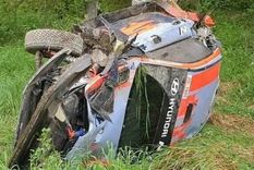 Así quedó el auto de Neuville.