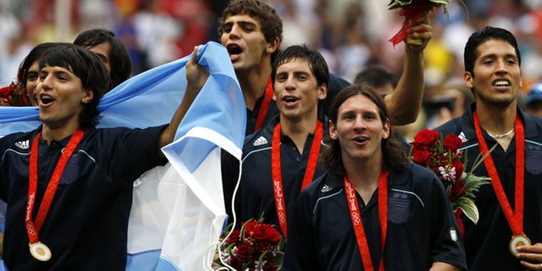 El fútbol consiguió el segundo oro olímpico para Argentina. Foto: EFE