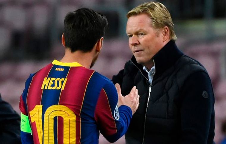 Koeman habló de Messi y le pegó a Laporta. Foto: Archivo