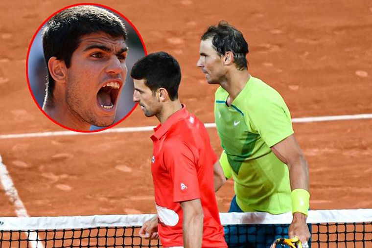Alcaraz le respondió a Djokovic, quien dijo que Nadal seguía siendo su gran rival.