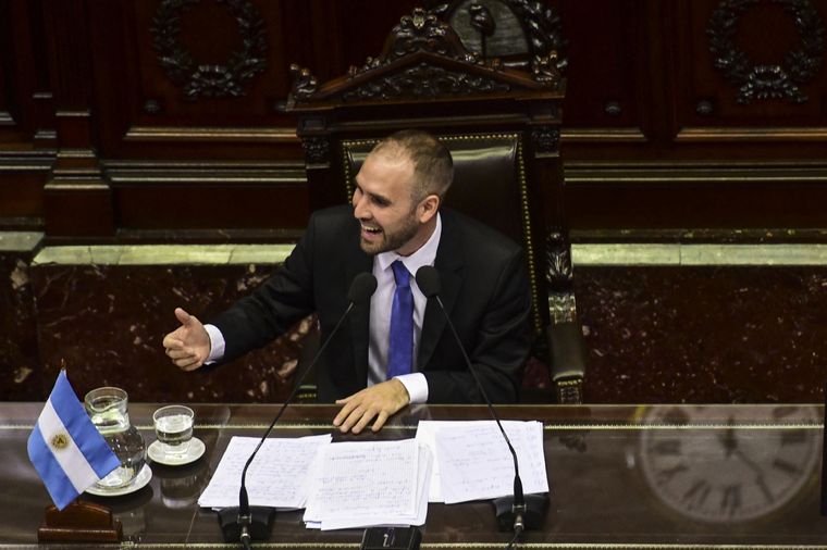 Martín Guzmán Guzmán habló en Diputados Foto: Agencia Télam