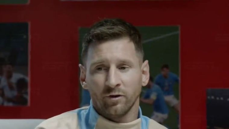 Messi sobre los Juegos Olímpicos. Foto: Captura
