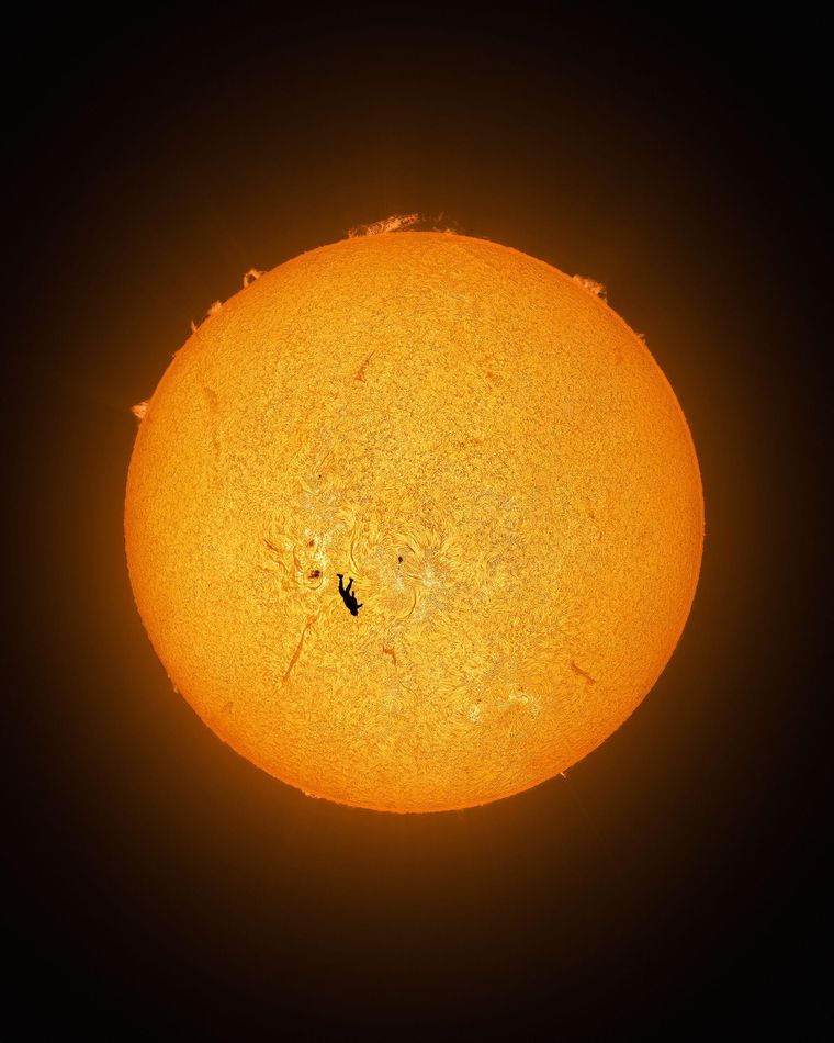 Brown se lanzó desde una altura de poco más de 1.000 metros.