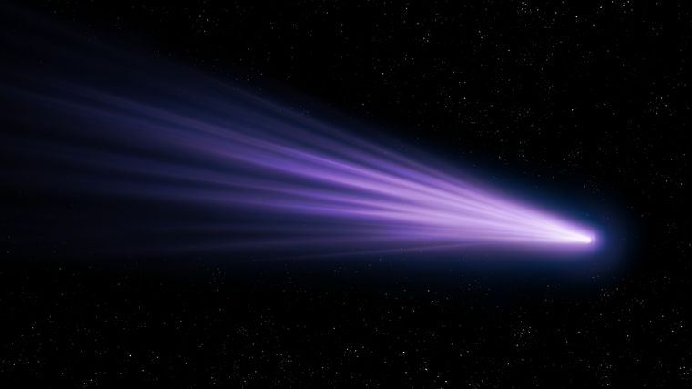 El cometa C/2023 A3 (Tsuchinshan-ATLAS) se dirige hacia nosotros. Foto: Shutterstock