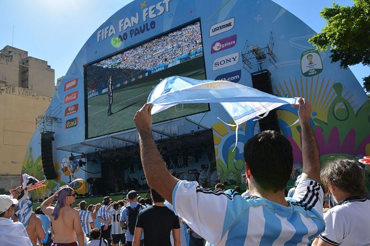 FIFA Fan Fest de San Pablo, Brasil, durante el Mundial de 2014