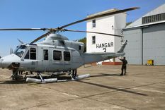 En las instalaciones de la VII Brigada Aérea hay armamento y, obviamente, también aeronaves como la que se ve en esta imagen Foto: Ministerio de Defensa de Argentina