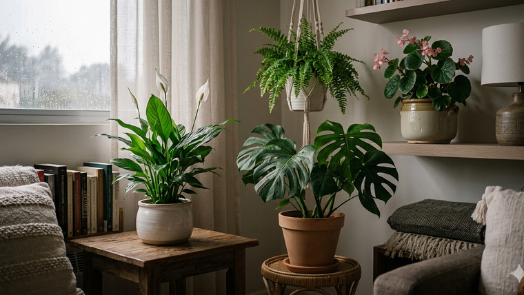 Las plantas para el interior.