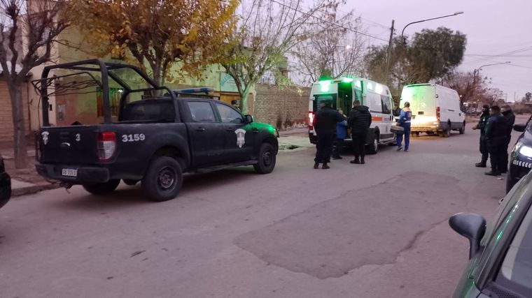 El operativo de esta mañana en el barrio 26 de enero de Las Heras