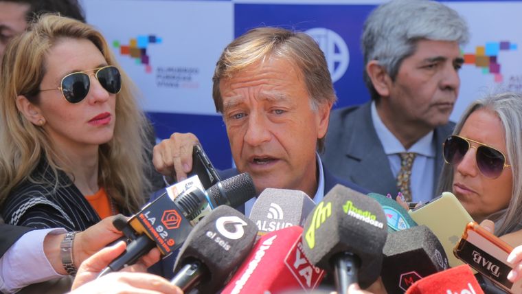 Rodolfo Suarez en el Almuerzo de las Fuerzas vivas de San Rafael Foto: Gentileza /Gobierno de Mendoza